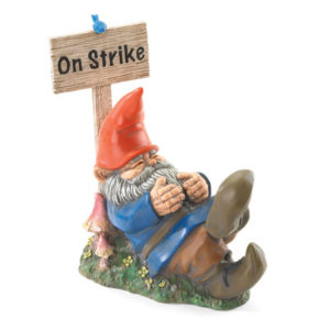 gnome on strike