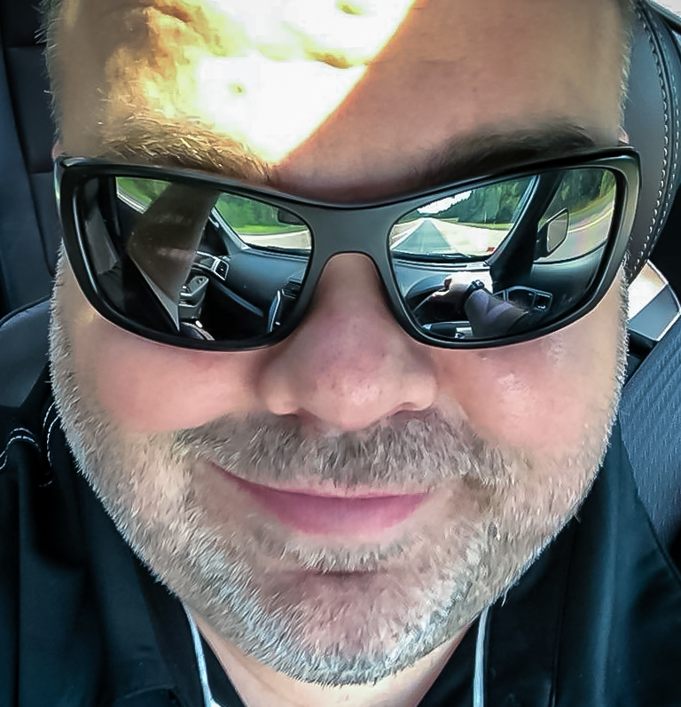 Jeff Cormier in sunglasses